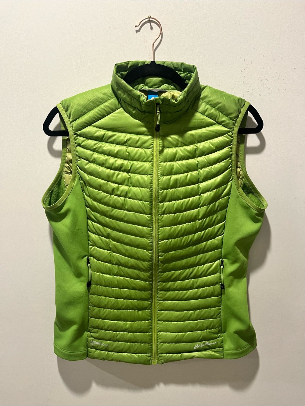 Eddie Bauer First Ascent StormDown 800 Goose Down Filled Puffer Vest Green M